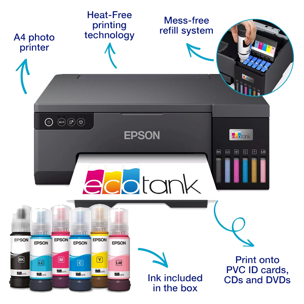 Epson EcoTank L8050 A4 Wi-Fi Photo Printer
